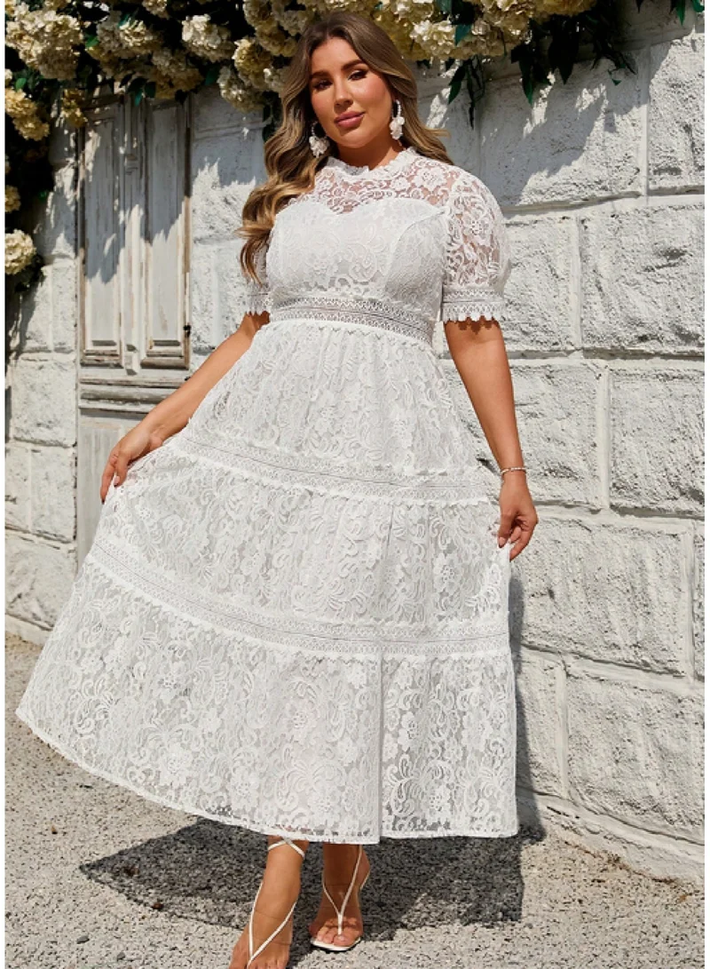 SIMPLEE Elegant Plus Size Maxi Dress for Women , Versatile for Party,Beach,Daily Wear,Spring Summer and Autumn