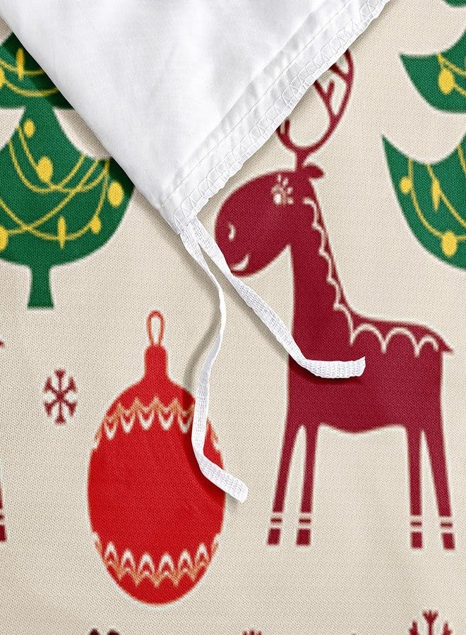 Elnonthy Christmas Duvet Cover Set Twin Size Santa Claus Deer Comforter Covers Cartoon Bed Set Bedroom Decor(Not Comforter) - Image 5