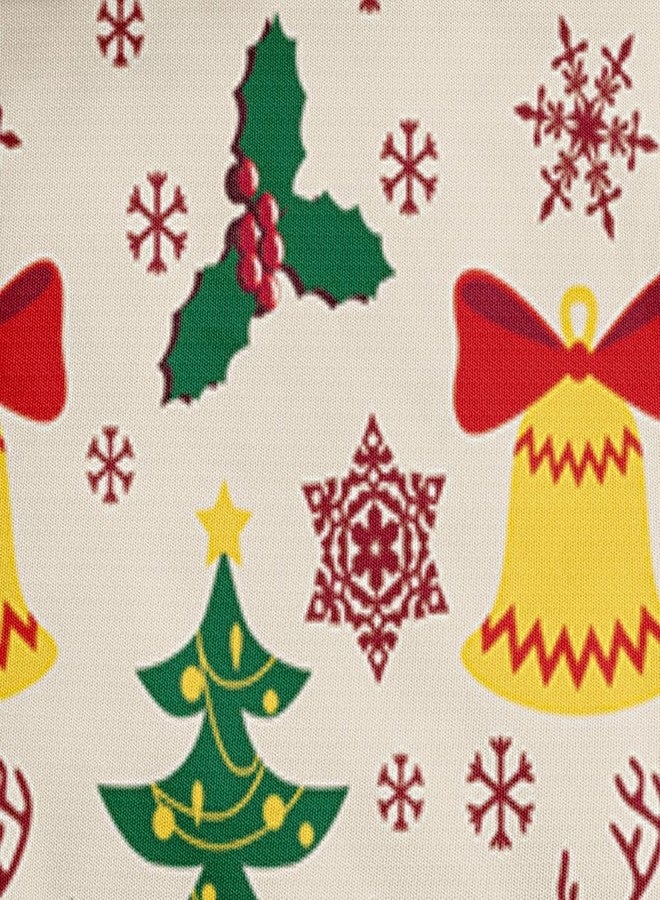 Elnonthy Christmas Duvet Cover Set Twin Size Santa Claus Deer Comforter Covers Cartoon Bed Set Bedroom Decor(Not Comforter) - Image 3