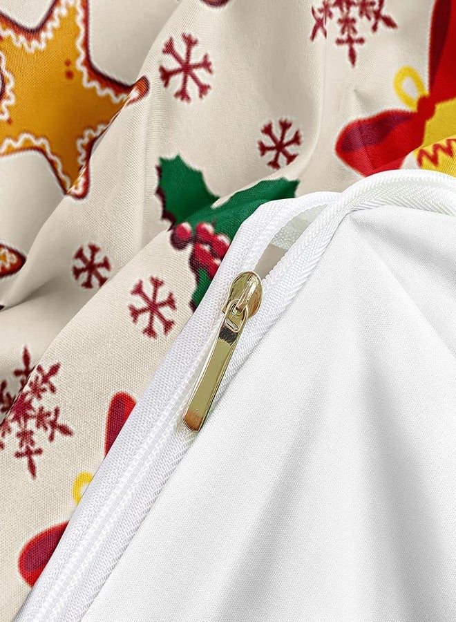 Elnonthy Christmas Duvet Cover Set Twin Size Santa Claus Deer Comforter Covers Cartoon Bed Set Bedroom Decor(Not Comforter) - Image 4