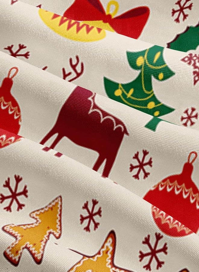 Elnonthy Christmas Duvet Cover Set Twin Size Santa Claus Deer Comforter Covers Cartoon Bed Set Bedroom Decor(Not Comforter) - Image 2