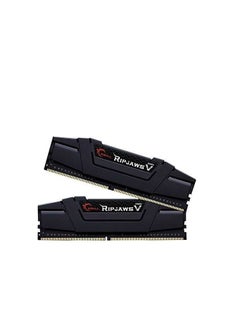 G.Skill مجموعة ذاكرة سطح المكتب G.SKILL Ripjaws V Series 16 جيجابايت (8 جيجابايت × 2) DDR4 مزدوجة القناة، سرعة الذاكرة 3200 ميجاهرتز، زمن الاستجابة CL16 CAS، 1.35 فولت، 288 دبوس، Intel XMP 2.0، أسود كلاسيكي | F4-3200C16D-16GVKB  - Image 2