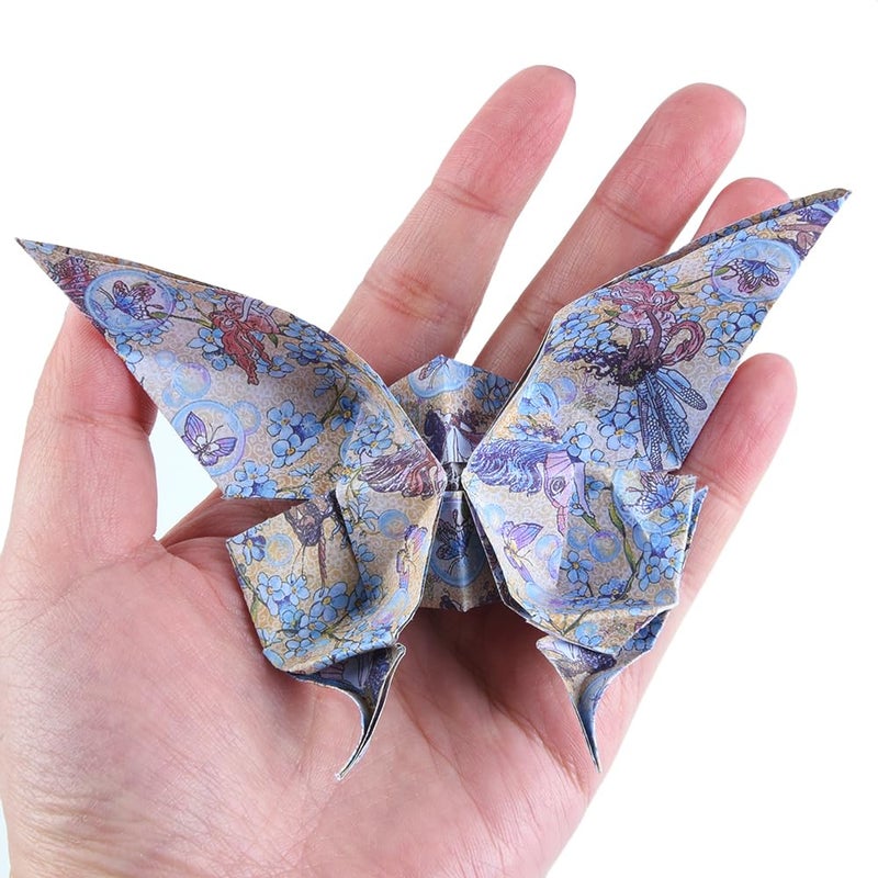 Qianshan Origami Paper Kit 50 Sheets 70GSM 6 Inch Square Double Sided Color 50 Vivid Japanese Washi Chiyo Colors for Hand Crafts Origami Paper Arts Creativity.Flower Fairy - Image 5