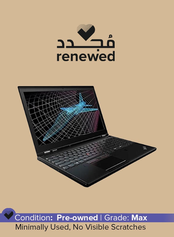 Lenovo Renewed - Thinkpad P50 Laptop With 15 Inch Display,Intel Core i7-6700HQ/16GB RAM/Dual 512B SSD/Windows 10 English Graphite