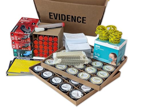 Crime Scene Latent Fingerprinting for Classrooms 25 Student Classroom Edition Supplies for 25 Students to Lift Prints Uses The Same Forensic Supplies Used by Pros - Image 1