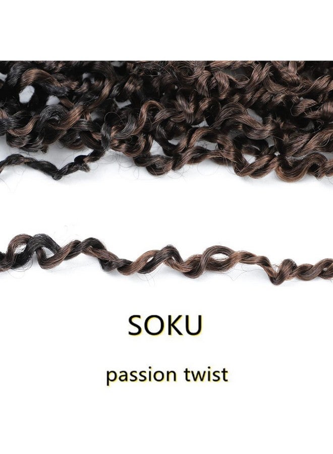 SOKU Passion Twist Crochet Hair 26" - 5 Packs Pre Twisted Senegalese Twist Crochet Hair Bey-Blonde Majesty Twist Pre-Looped Synthetic Dreadlocks Bohemian Locs For Black Women - Image 3