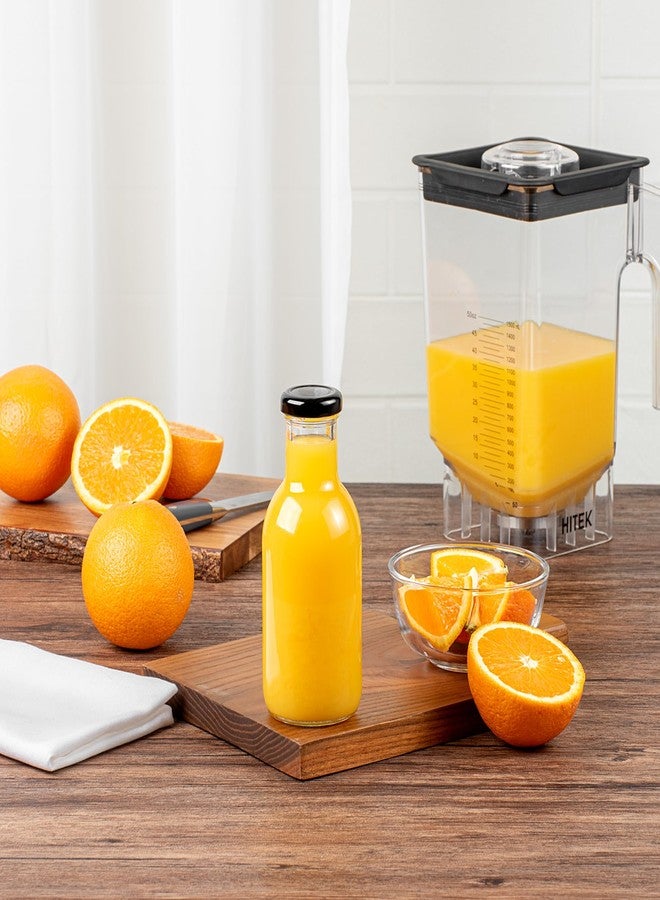 ريستورنت وير مجموعة أدوات المطاعم، 10 زجاجات زجاجية سعة 12 أونصة، بغطاء محكم الإغلاق، زجاجات صغيرة بأغطية، زجاجة زجاجية متينة بأغطية، مناسبة للساخن والبارد، زجاجة شفافة للتخزين، خالية من مادة BPA، حاويات صغيرة بأغطية - Image 3