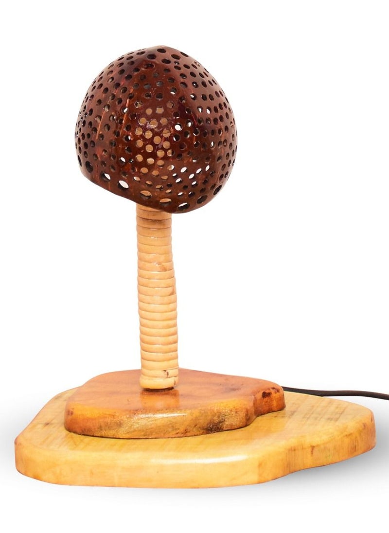 N & H Coconut Shell Table & Desk Lamp Shade Mushroom Style  - Image 5