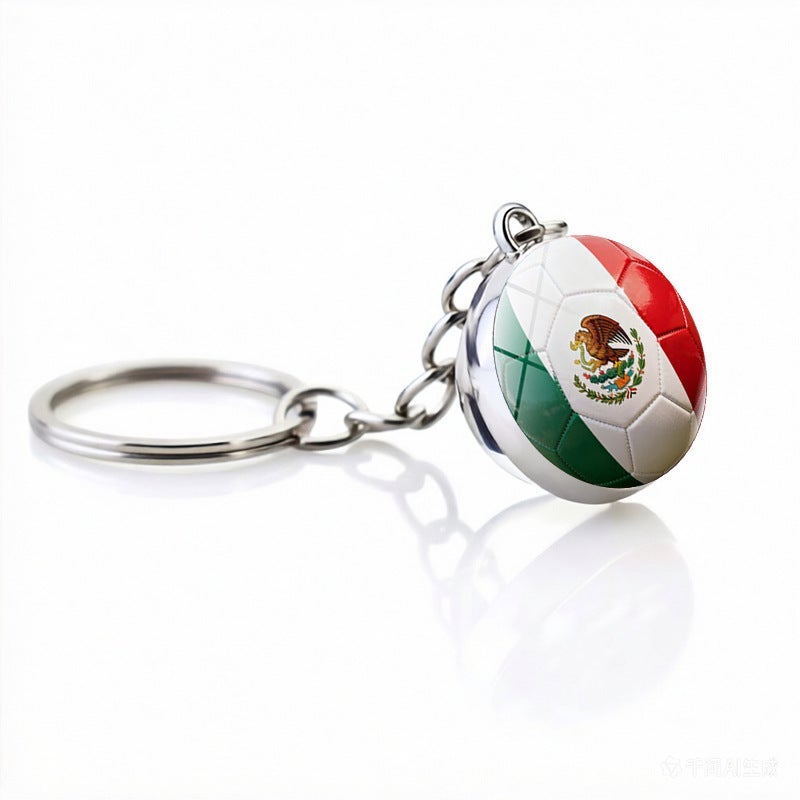 2026 FIFA World Cup USA Canada Mexico Zinc Alloy Keychain Fan Souvenir Mascot Pendant - Image 5