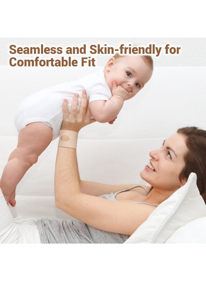 SOLARAE دعامة المعصم لنفق الرسغ، حزام ضغط المعصم فائق النحافة، دعامة معصم قابلة للتعديل للاستخدام اليومي، تخفيف آلام المعصم اليومية والوقاية من الإصابات، عبوة من 2 - Image 4