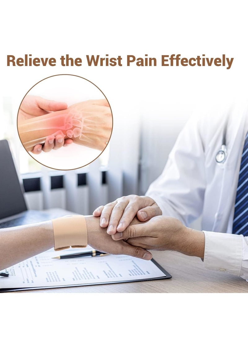 SOLARAE دعامة المعصم لنفق الرسغ، حزام ضغط المعصم فائق النحافة، دعامة معصم قابلة للتعديل للاستخدام اليومي، تخفيف آلام المعصم اليومية والوقاية من الإصابات، عبوة من 2 - Image 2