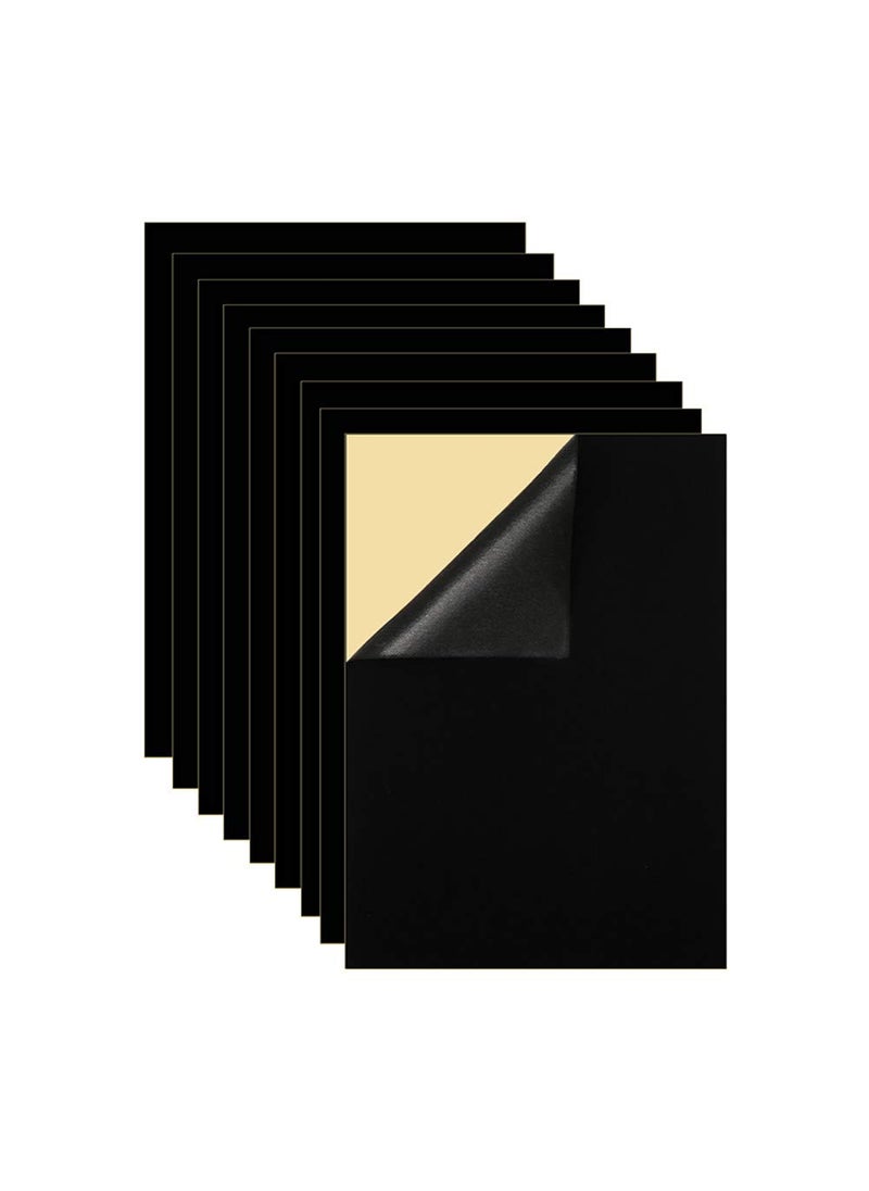 Mesheshe Mesheshe 10PCS Self Adhesive Felt DIY Self Adhesive Fabric for Art  Crafts Peel and Stick Felt for Drawer and Jewelry Box Felt Liner A4 Size 83 x 118 Black 