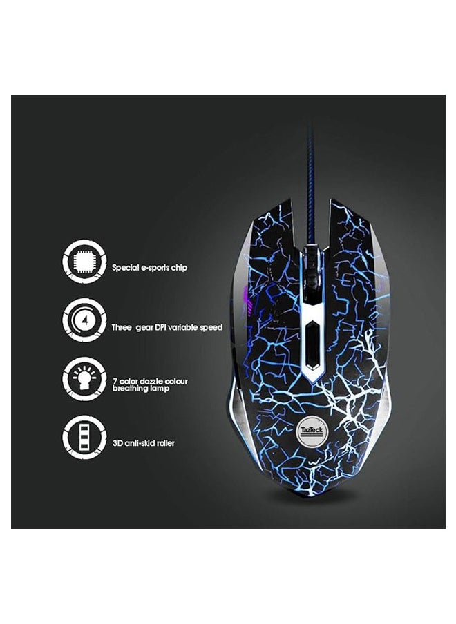 TazTeck - Gaming Mouse G2021 RGB 6 button DPI control 2400 DPI - Image 1