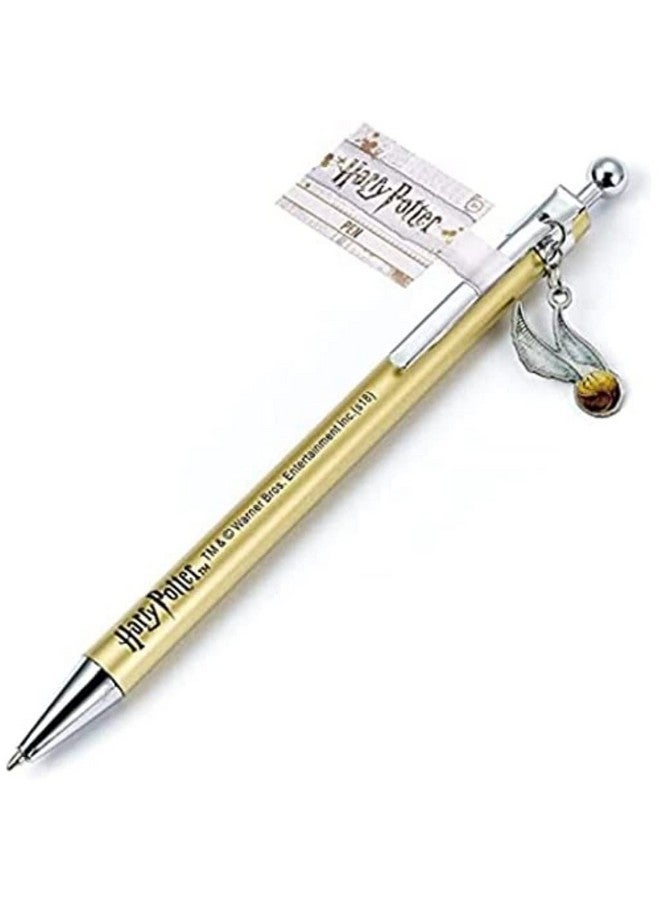 Harry Potter Golden Snitch Pen With Charm