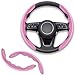Lunwag 2pcs Universal Fit Carbon Fiber Steering Wheel Cover AntiSkid Steering Wheel CoverSegmented Steering Wheel ProtectorCar Interior Accessories Plik - Image 2