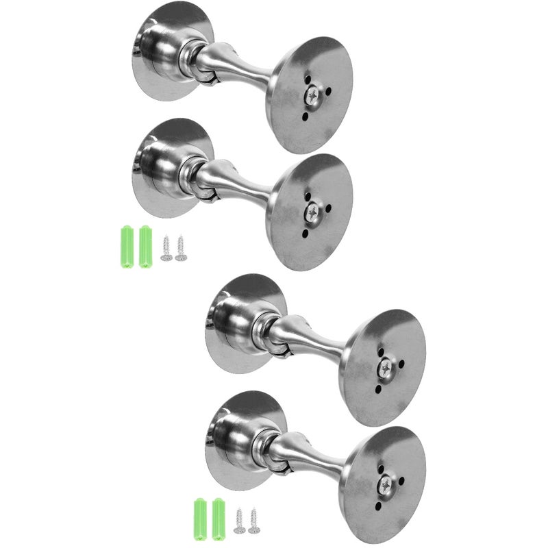4 Pcs Stainless Steel Door Door Stop Tool Replacement Security Door Magnetic Door Stop - Image 1