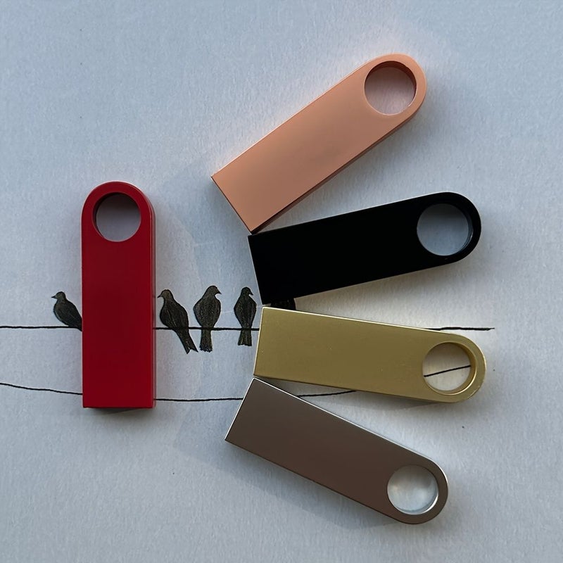 5pcs 128MB Mini USB Flash Drive Metal Pen Portable Memory Stick - Image 5