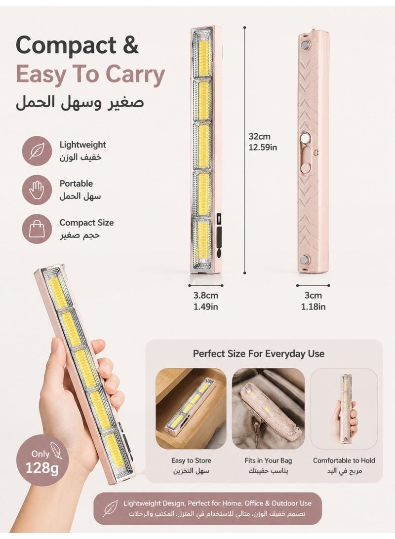 مصباح تخييم LED لاسلكي، لمبة طوارئ مغناطيسية قابلة لإعادة الشحن للاستخدام الخارجي - Image 4