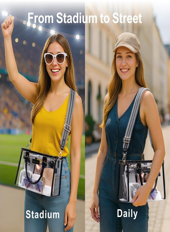 PACKISM Clear Tote Bags for Stadium Events 11x5x7- Clear Bag for Stadium Events with Inner Bag, Perfect for Sport Events Concert Game Day Work Daily - Image 5