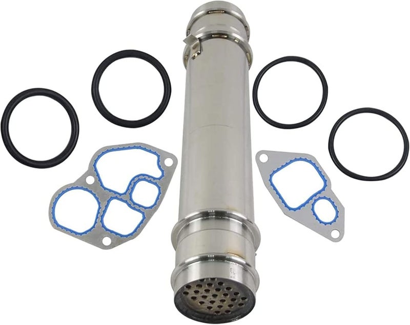 Surwit 904-225 Engine Oil Cooler with Gasket and Seal Kit Compatible with 1994-2003 Ford E350 E450 E550 Excursion F250 F350 F450 F550 Super Duty 7.3L Powerstroke Diesel Part# 1C3Z6A642AA - Image 1