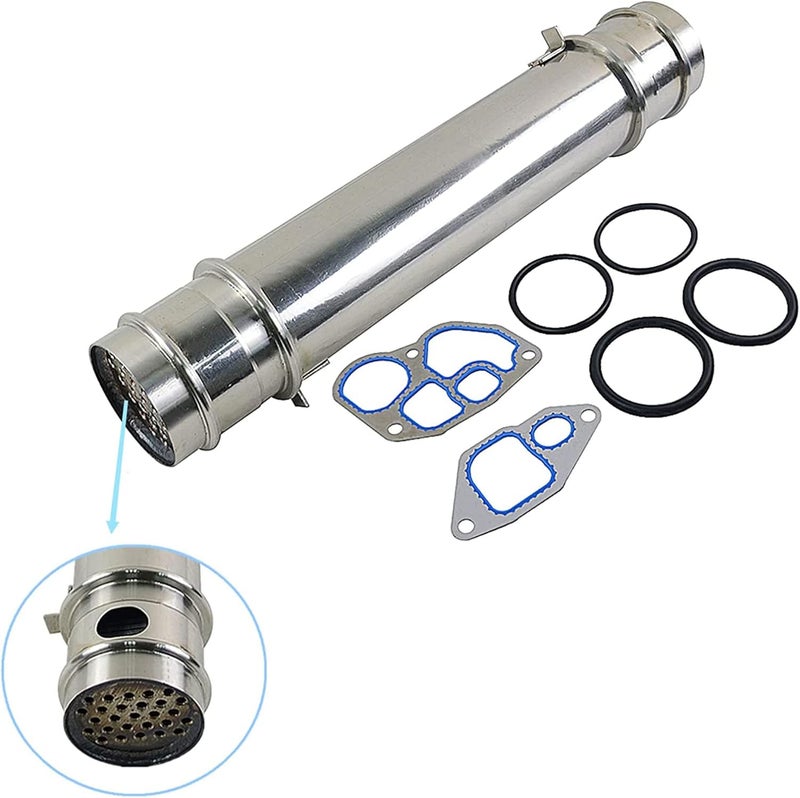 Surwit 904-225 Engine Oil Cooler with Gasket and Seal Kit Compatible with 1994-2003 Ford E350 E450 E550 Excursion F250 F350 F450 F550 Super Duty 7.3L Powerstroke Diesel Part# 1C3Z6A642AA - Image 2