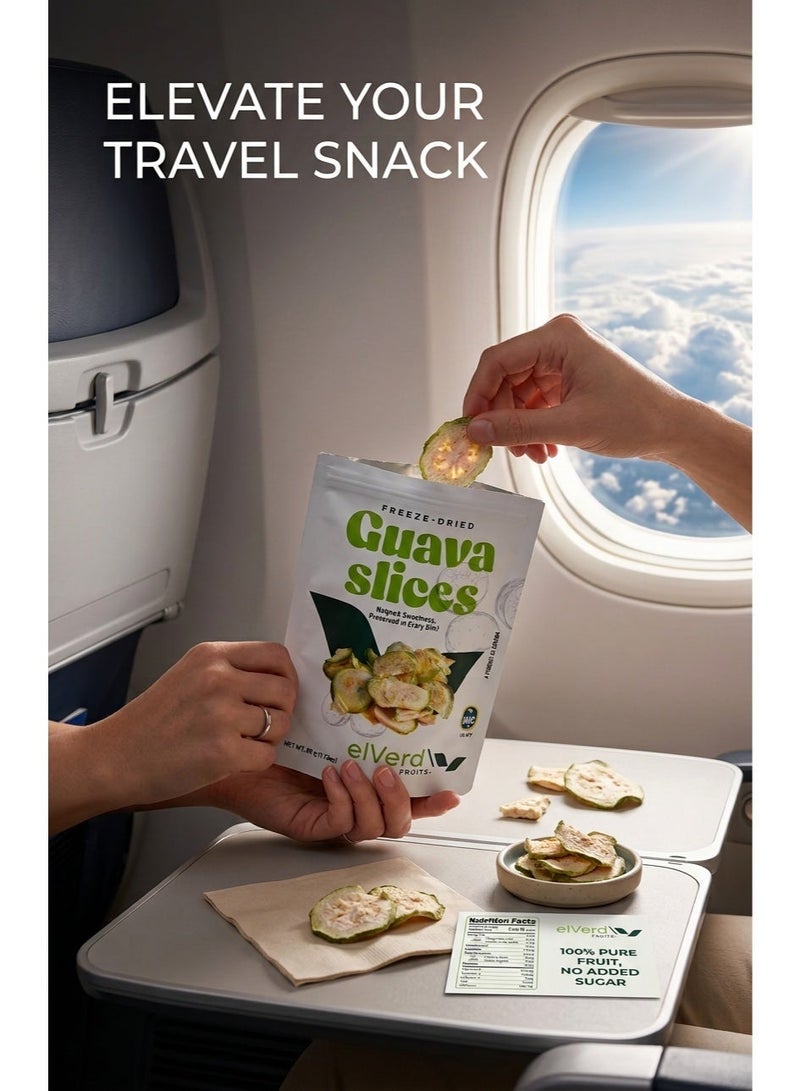 Elverd Freeze – Dried Crunchy Guava Slices – 100% Natural, No Added Sugar - Image 5