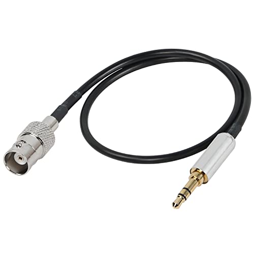 MEIRIYFA BNC to 3.5mm Coaxial Power Audio Cable, BNC Female to 1/8" TRS Stereo Male Plug 1.2Ft - Image 1