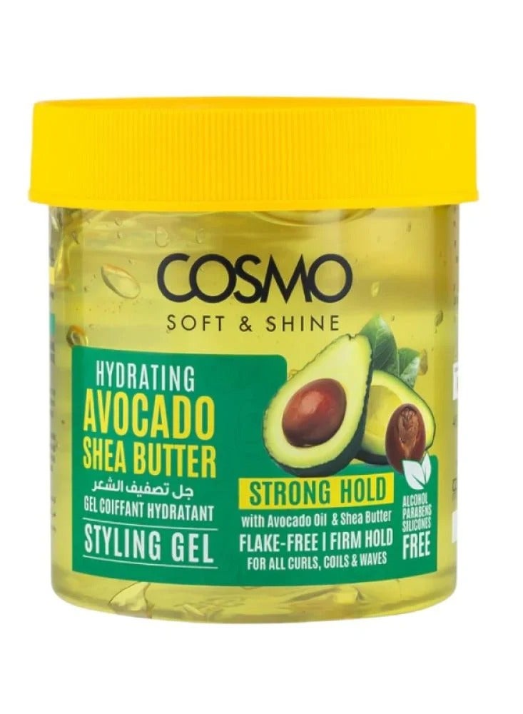 كوزمو سوفت اند شاين جل مثبت للشعر بالأفوكادو وزبدة الشيا 450 مل