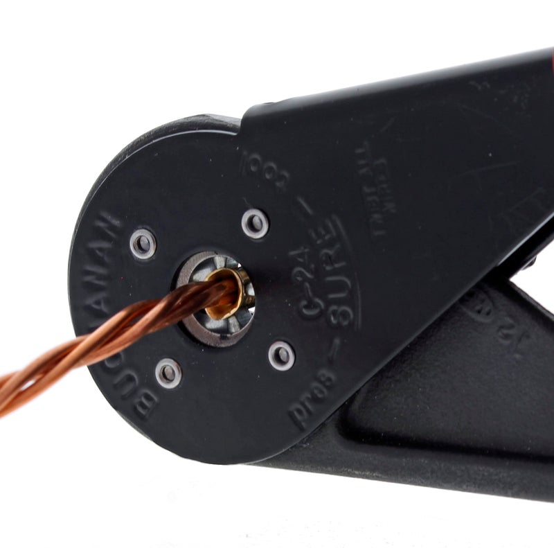 IDEAL INDUSTRIES INC. C24 Four-Way Crimp Tool – Spring Loaded, Fingertip Adjustment Wire Crimper for Two Connector Sizes - Image 4