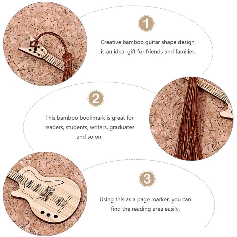 Guitar Shaped Bookmark Page Marker For Readers Students Writers Book Lovers - Image 4
