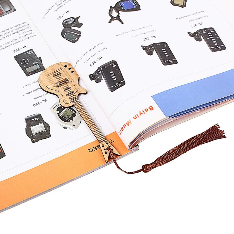 Guitar Shaped Bookmark Page Marker For Readers Students Writers Book Lovers - Image 5