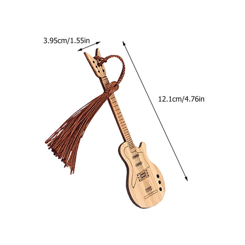 Guitar Shaped Bookmark Page Marker For Readers Students Writers Book Lovers - Image 3