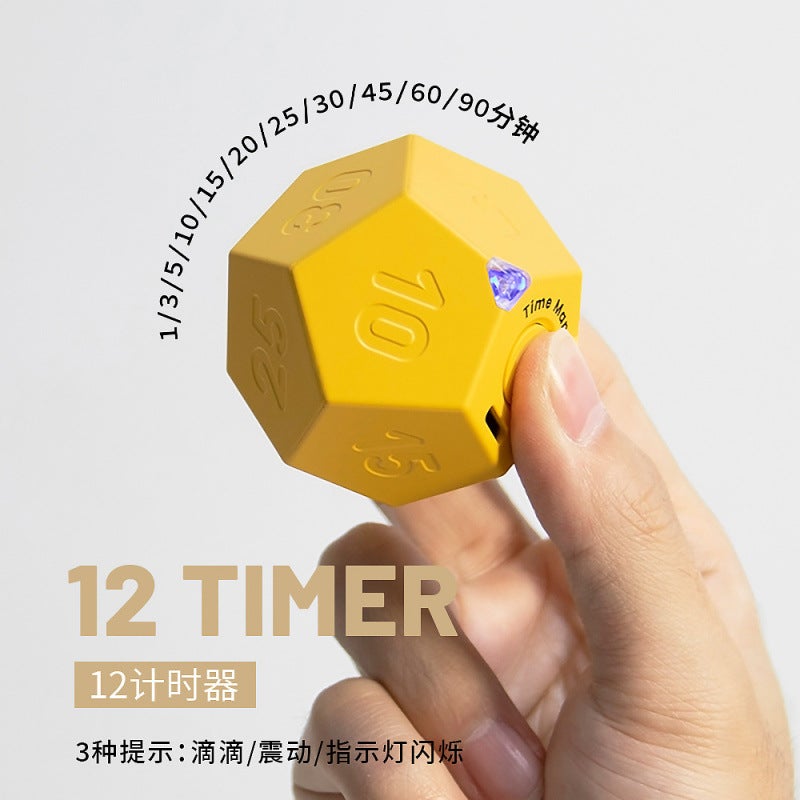 Manufacturer Fun And Popular 12-Sided Timer For Learning, Reminder, Flip Timer, Lazy Person'S Tool For Timing - Image 2