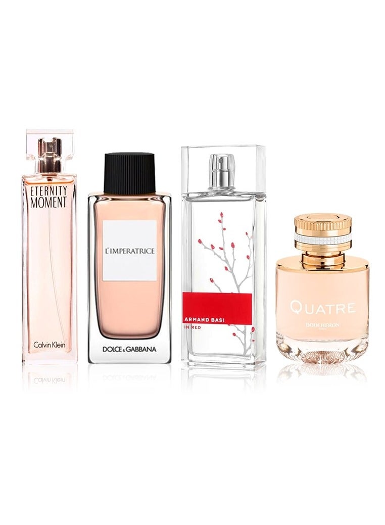 هدايا العطور مجموعة أفضل العطور النسائية 4 قطع - Image 1