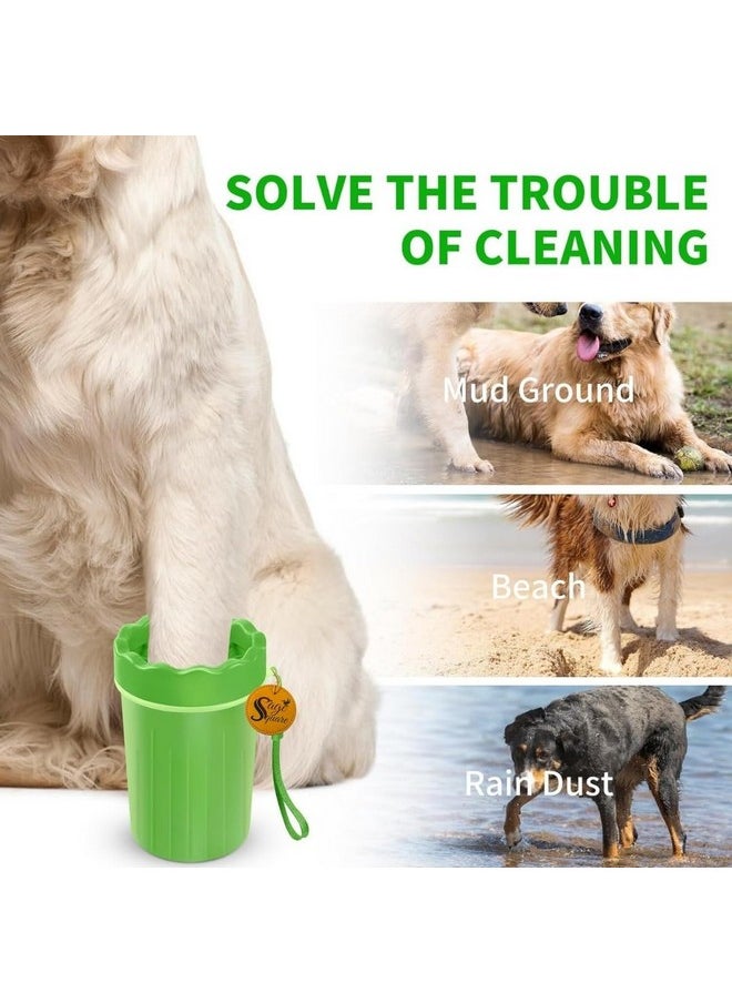 Sage Square Dog Paw 360º Cleaner- 2 In 1 Portable Silicone Pet Cleaning Brush Feet Cleaner For Grooming With Muddy Paw, Fast Clean Pet Foot Cleaner For Small Medium Large Breed Dogs Cats (Random)  - Image 5