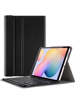 Buway Samsung Galaxy Tab S6 Lite SM-P610 P615 P617 Compatible Wireless Keyboard Stand Case Glass Set  - Image 3