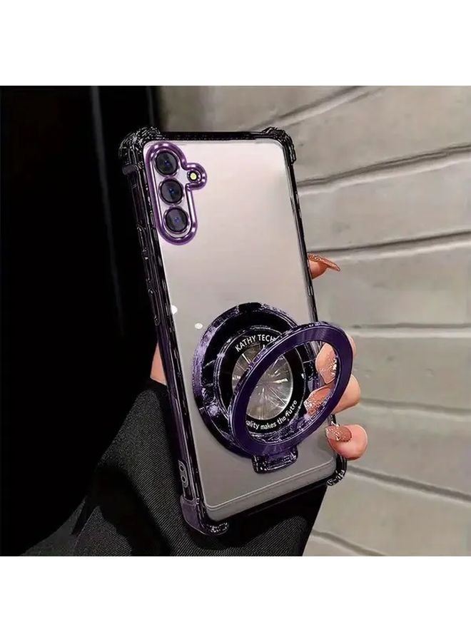 Blue TPU Case For Samsung Galaxy A15 5G With Bracket - Image 2