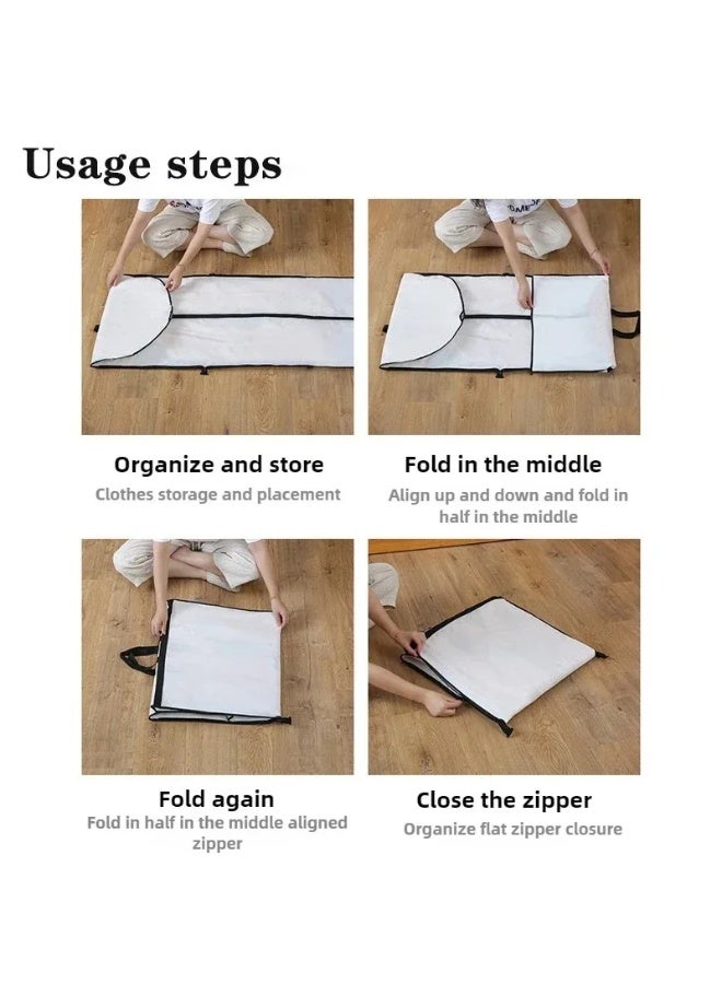 1PC Garment Bag Clothes Dust Cover 60x180cm, Foldable Suit Dress Jacket Coat Protector for Travel & Closet - Image 4