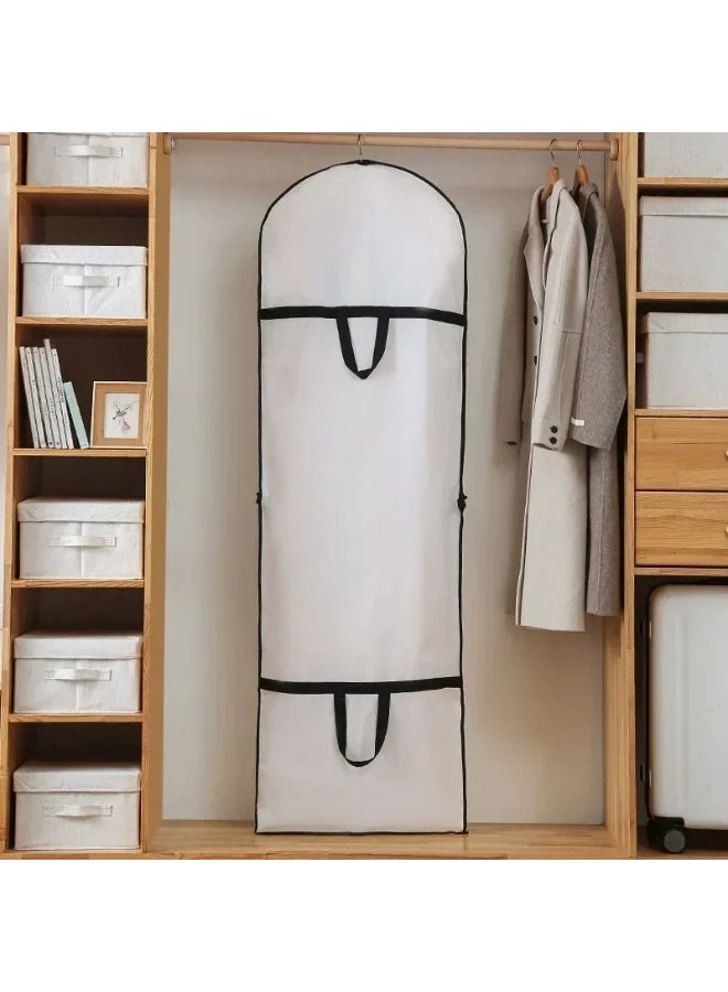 1PC Garment Bag Clothes Dust Cover 60x180cm, Foldable Suit Dress Jacket Coat Protector for Travel & Closet - Image 3