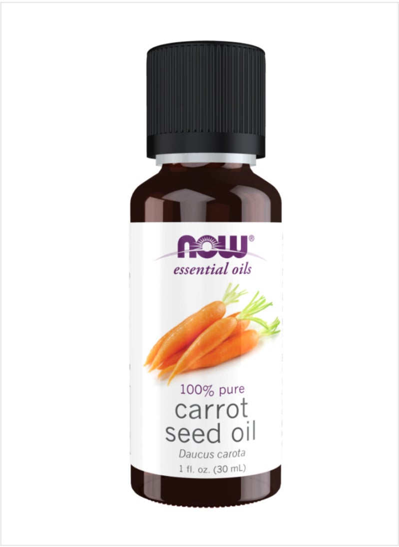 now NOW Carrot Seed Essential Oil - 100% Pure & Natural Glow, 30ml 