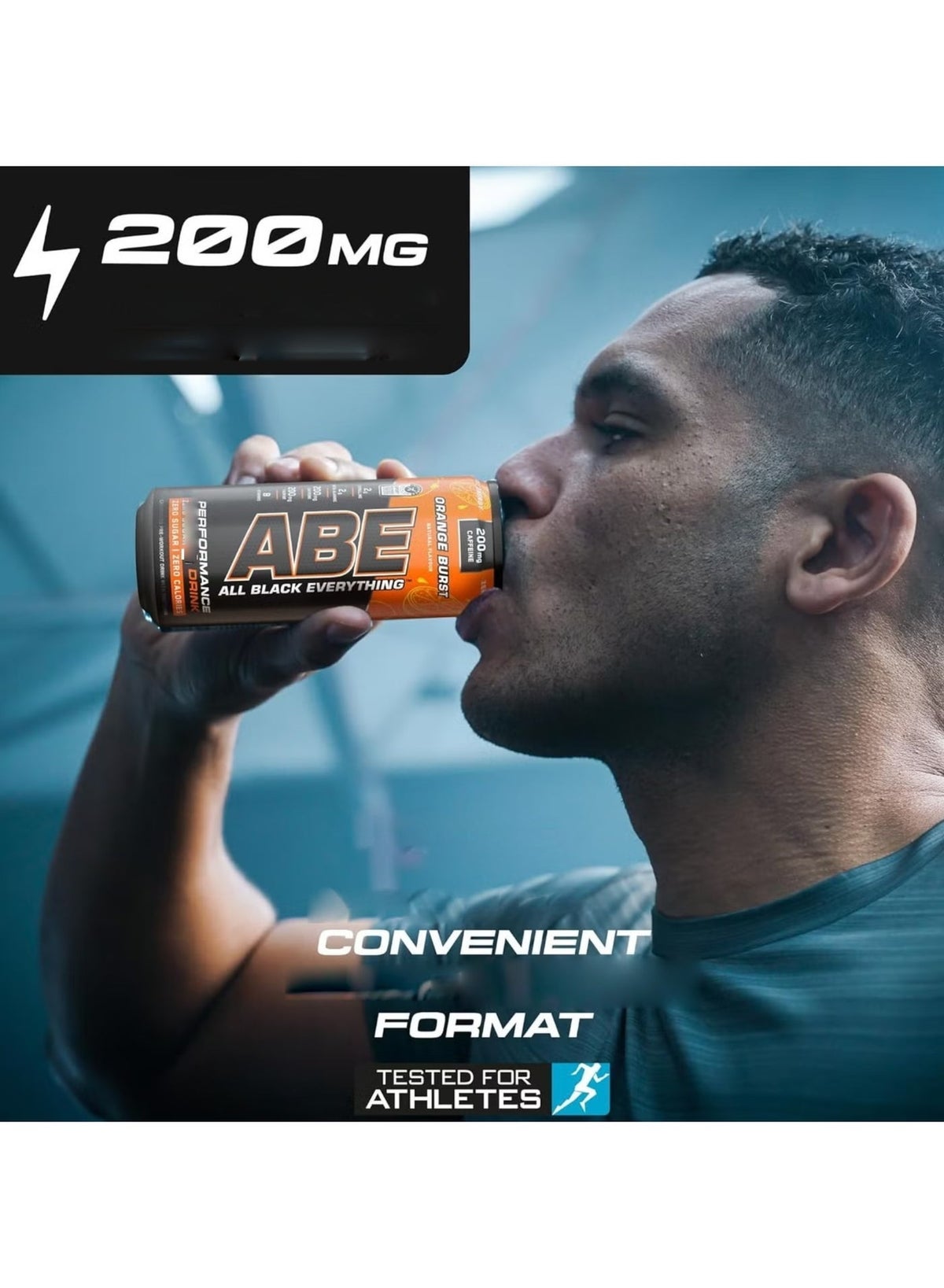 Applied Nutrition ABE Energy Plus Pre Workout With Orange Burst Drink Food Supplement 330ml Pack 12Pcs