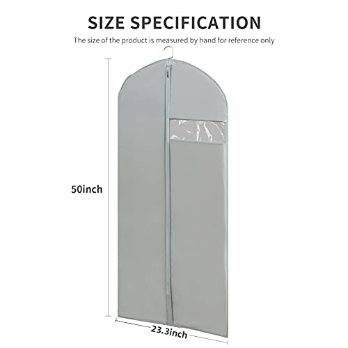 MARMINS Garment Bags for Travel, 50'' Garment Bags for Hanging Clothes, Suit bag (Set of 2, 23.3'' X 50'') - Image 5