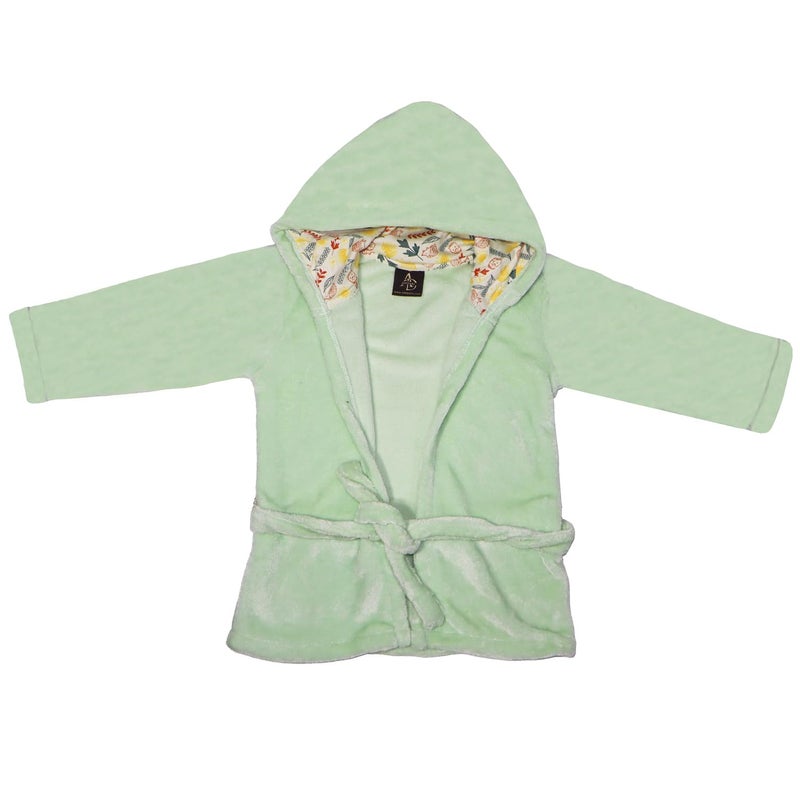 Adhigams Baby Stylish Bath Robe, Towel, Wrapper | Unisex Bath Wrap for Baby boy and Girl (6-12 Months) (Green) - Image 2