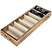 MyGift MyGift Modern Brown Wood 7 Compartment Eyewear Storage Organizer Box/Open Top Sunglasses Display Case - Image 2