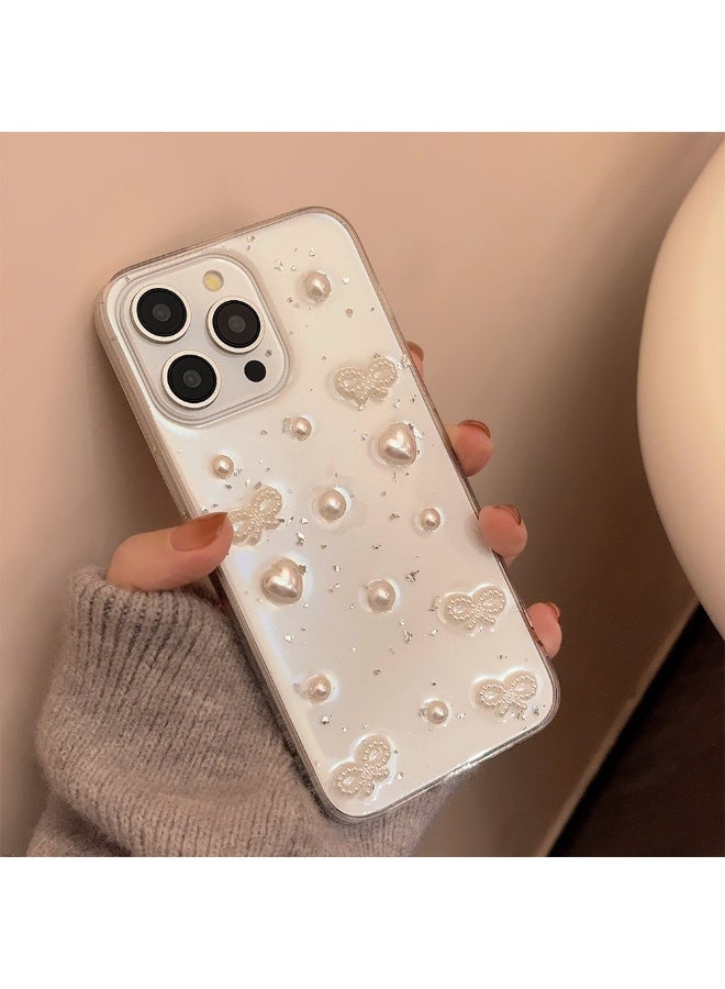 NIBEMINENT Pearl Bow Protective TPU Case Cover For iPhone 17 - Image 1