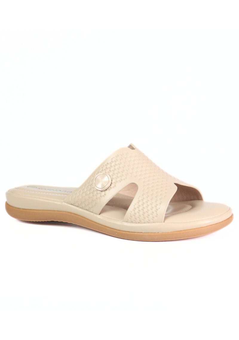 SD.Felano Women Comfort Flat Sandals | Soft Cushioned Footbed | Lightweight Easy Slip On Design | Anti Slip Sole | Open Toe Daily Wear Sandals | Comfortable Footwear For Home Walking And Casual Use - Image 1