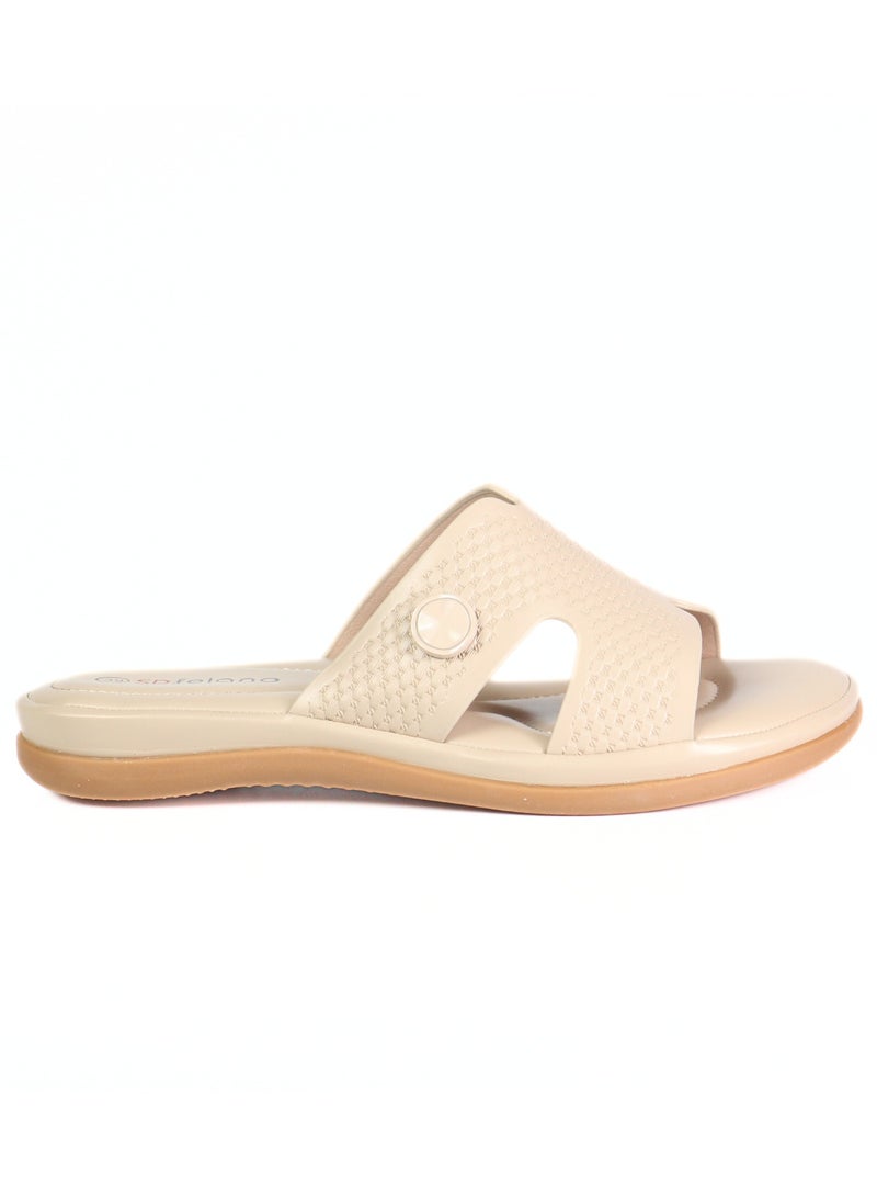 SD.Felano Women Comfort Flat Sandals | Soft Cushioned Footbed | Lightweight Easy Slip On Design | Anti Slip Sole | Open Toe Daily Wear Sandals | Comfortable Footwear For Home Walking And Casual Use - Image 5