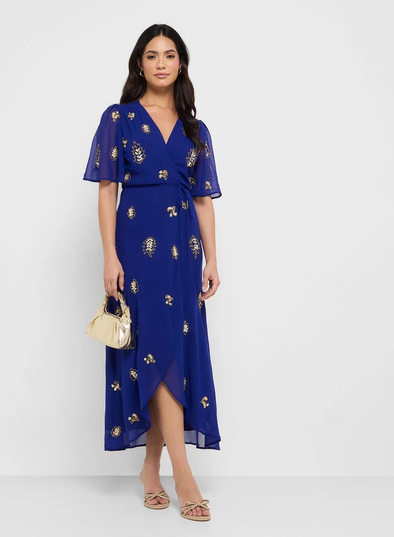 هوب اند ايفي Embroidered Chiffon Dress