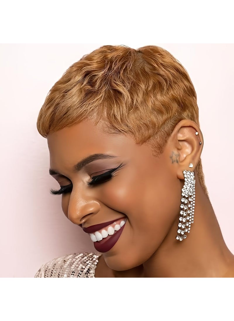 BeiSDWig BeiSD Short Pixie Cut Hair Natural Synthetic Wigs For Women Heat Resistant Wig Natural Hair Women's Fashion Wig 