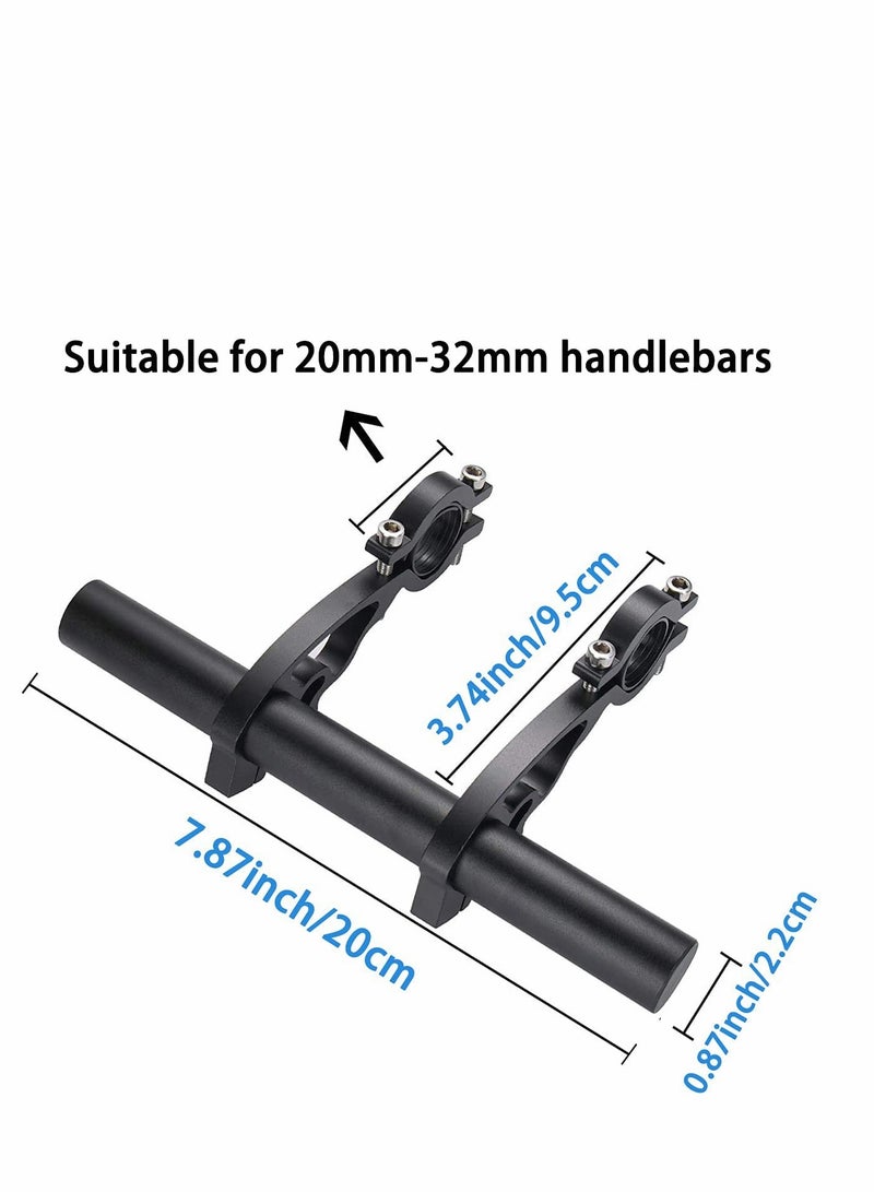 Excefore Bicycle Double Handlebars Extender Extension,Aluminum Alloy Super Long Bike Bracket Accessories,for Bike Mounts,Bicycle Extender Bars,for 22mm-32mm Bars Caliber - Image 3